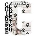 I Love My Chinese Crested Fridge Magnet