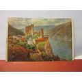 BURG RHEINSTEIN, GERMANY unused antique postcard =