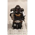 Futuristic Heavily Armoured Black Space Soldier...