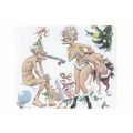 Christmas Present Humour Postcard unused VGC