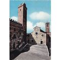 S Gimignano Piazza duomo Italy Postcard posted VGC