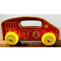 Fire Truck #108 wooden w/moveable wheels #09068...