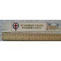 Vintage: white leather bookmark - St. George's ...