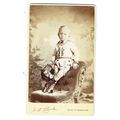 Victorian cdv photo boy basket of flowers Bury ...