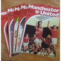 X 5 Manchester United Vintage Football Programm...