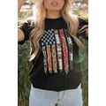 Black Western American Flag Graphic Tee