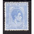St Kitts & Nevis Sg72a 21/2d Brt Ultramarine m/...