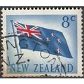 New Zealand 8c Value. NZ Flag. Very Fine Used