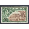 Jamaica Scott 122 - SG127, 1938 George VI 4d MH*