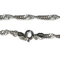 Sterling Silver 10 inch 2.5mm Twisted Chain Bra...