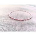 Pink Rhinestone Elastic Tennis Bracelet