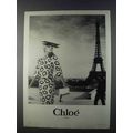 1980 Chloe Paris Fashion Ad - Eiffel Tower