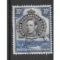 KENYA UGANDA & TANGANYIKA 1938 30c BLACK & DULL...