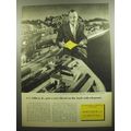 1957 Western Union Telegram Ad - A.C. Gilbert, Jr., puts a new Diesel On