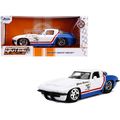 1963 Chevrolet Corvette Stingray White and Blue...