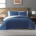Twin Size Blue White Dots and Stripes 100-Perce...