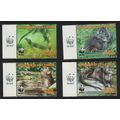 Ivory Coast WWF Speckle-throated Otter 4v Repri...