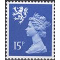 GB QEII 1980 Scotland 15p Ultramarine Mounted M...