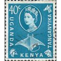 KUT, FISH, Stingray, blue 1960, 40c