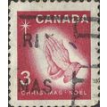 CANADA, CHRISTMAS, Praying hands, by Durer, red...