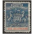 Rhodesia 1893 SG19 1/2d Deep Blue & Vermilion M...