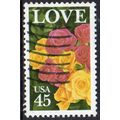 USA 1988 Love - Flowers 45c Used