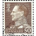 DENMARK, King Frederick IX, brown 1967, 50ore, #3