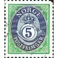 NORWAY, Posthorn postfrim, blue 1992, 5kr