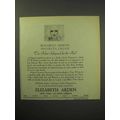 1930 Elizabeth Arden Protecta Cream Ad - Safeguard