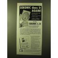 1957 Sekonic L-21 Exposure Meter Ad - Does it Again
