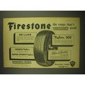 1958 Firestone Tires Ad - Firestone the range that's consistently good