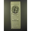 1913 Hazel Atlas Glass E-Z Seal Jars Ad - This ...