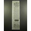 1933 Martex Bath Towels Ad - What 10¢ a year fo...