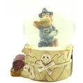 Pirate Smoking Snow Globe with Blue Coat 8.5 CM...