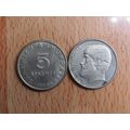 Greece 1988 5 Drachma Coin