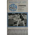 1969 programme Manchester City v. Liverpool