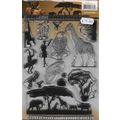 Amy Design. A5 Wild Animals Stamp Set. Stamping...