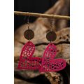 Rose Red Valentine Hollow-out Love Heart Dangle...