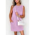 Phalaenopsis Mineral Wash Tank Mini Dress with ...