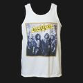 Dokken T shirt Vest White Medium 1980s Metal Gl...