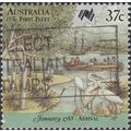 AUSTRALIA, SHIP, First Fleet, Landing, green 1988, 37c