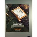 1989 Tissot Watch Ad - Time. A Work of Art, Framed!
