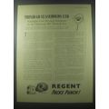 1954 Regent Gasoline Ad - Trinidad leaseholds Ltd