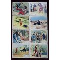 APACHE (1954) UK FOH / Lobby card set ***Burt L...