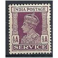 India 1939 O144 1/2a Red-Brown SERVICE Mounted ...