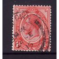 SOUTH AFRICA 1913 SG4 1d ROSE RED FINE USED#3