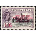 Sierra Leone 1963 1/- 6d on ½d Black & Deep Lil...