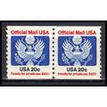 O135 20c Eagle Very Fine MNH Pair KA2031