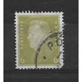 Germany.SG427 6pf Pres Ebert (Olive).Fine Used....