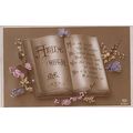 Abide With Me Antique Leather Bound Book + Flow...